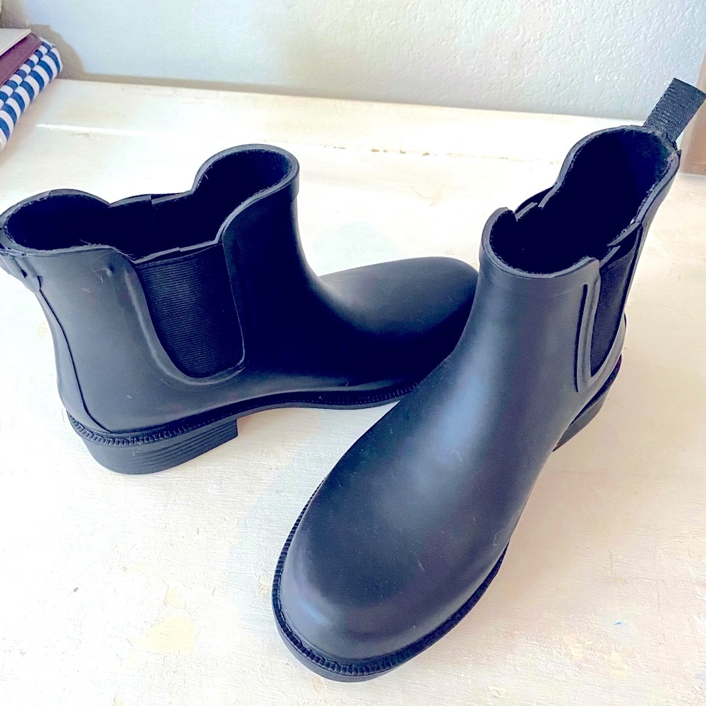 Madewell rubber upper boots